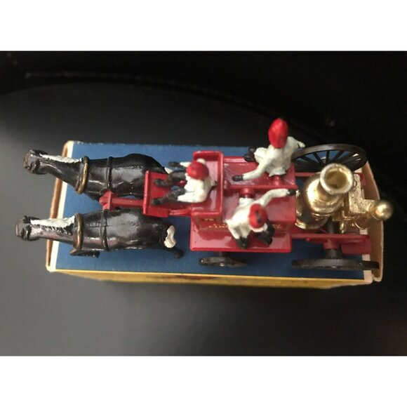 Vtg Matchbox Lesney Models of Yesteryear Y-4 Shand Mason Horse Drawn Fire Engine - Picture 5 of 10
